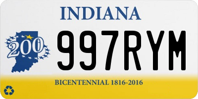 IN license plate 997RYM