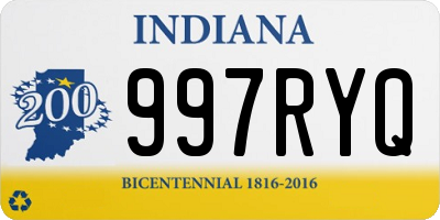 IN license plate 997RYQ