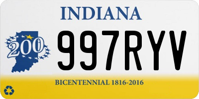 IN license plate 997RYV