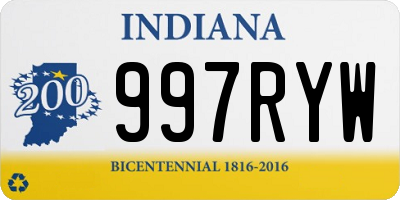 IN license plate 997RYW