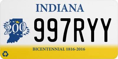 IN license plate 997RYY