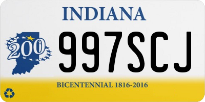 IN license plate 997SCJ