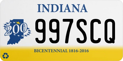 IN license plate 997SCQ