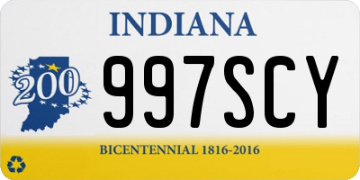 IN license plate 997SCY