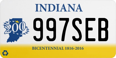 IN license plate 997SEB