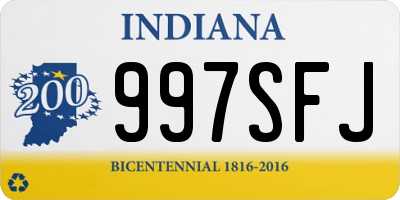 IN license plate 997SFJ