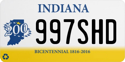 IN license plate 997SHD