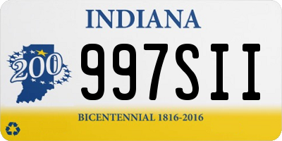 IN license plate 997SII