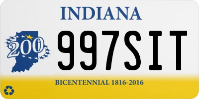 IN license plate 997SIT