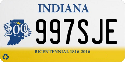 IN license plate 997SJE