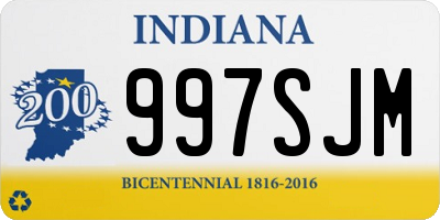 IN license plate 997SJM