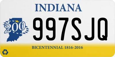 IN license plate 997SJQ