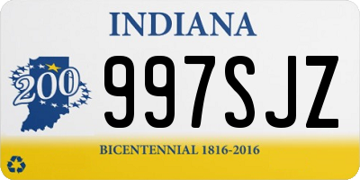 IN license plate 997SJZ