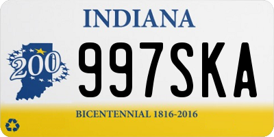 IN license plate 997SKA