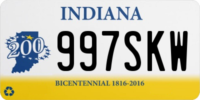 IN license plate 997SKW