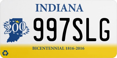 IN license plate 997SLG