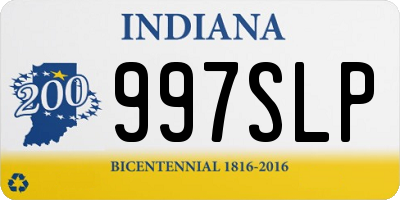 IN license plate 997SLP