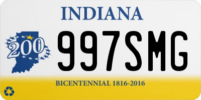 IN license plate 997SMG