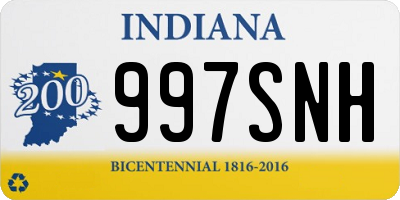 IN license plate 997SNH