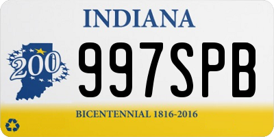 IN license plate 997SPB