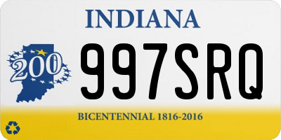 IN license plate 997SRQ