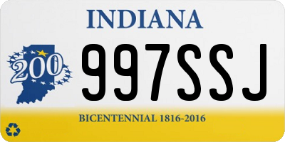 IN license plate 997SSJ