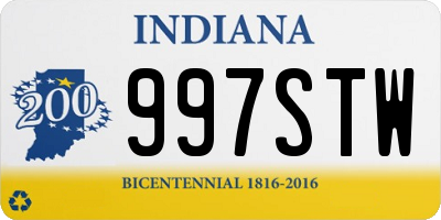 IN license plate 997STW