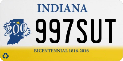 IN license plate 997SUT