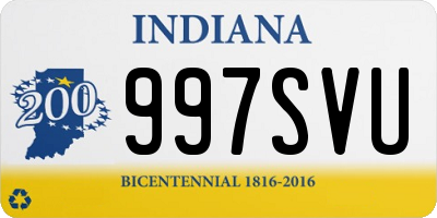 IN license plate 997SVU