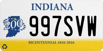 IN license plate 997SVW