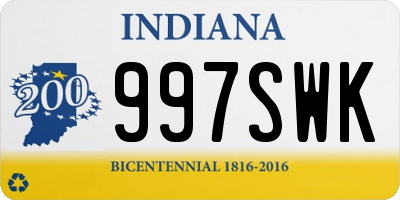 IN license plate 997SWK