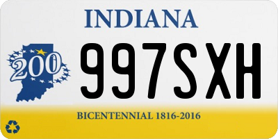 IN license plate 997SXH