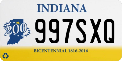 IN license plate 997SXQ