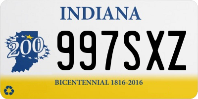 IN license plate 997SXZ