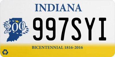 IN license plate 997SYI