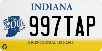 IN license plate 997TAP