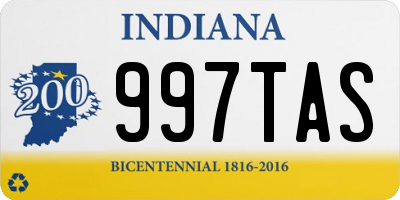 IN license plate 997TAS