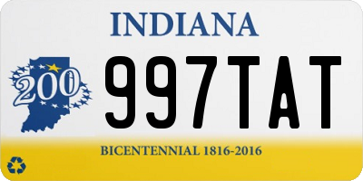 IN license plate 997TAT