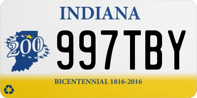 IN license plate 997TBY