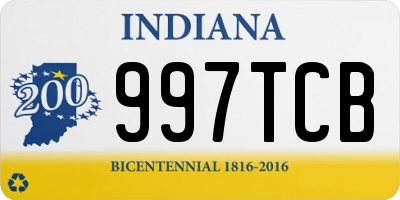 IN license plate 997TCB