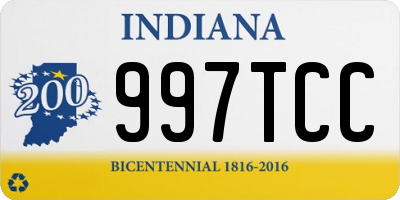 IN license plate 997TCC