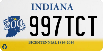 IN license plate 997TCT