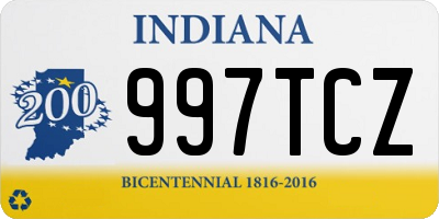 IN license plate 997TCZ