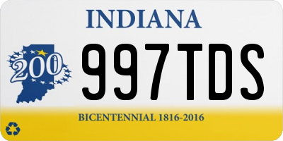 IN license plate 997TDS