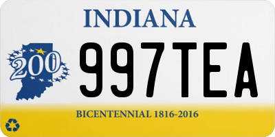 IN license plate 997TEA