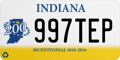 IN license plate 997TEP