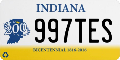 IN license plate 997TES