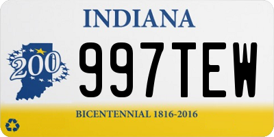 IN license plate 997TEW