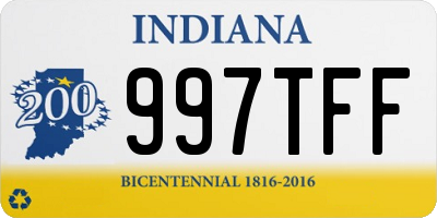 IN license plate 997TFF