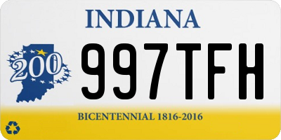 IN license plate 997TFH